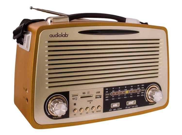 Radio Retro Audiolab Bluetooth FM/AM – Compumanque