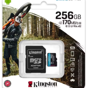 Memoria MicroSD 256GB Kingston Canvas Go Plus 170MB/s