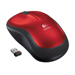 Mouse Inalámbrico Logitech M185 Rojo