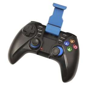 Control Game Pad Led Bluetooth para Celular  Tecmaster Azul