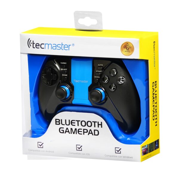 Control Game Pad Led Bluetooth para Celular  Tecmaster Azul - Imagen 3