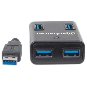 Hub USB x 4 Puertos USB 3.0 Manhattan Energizado