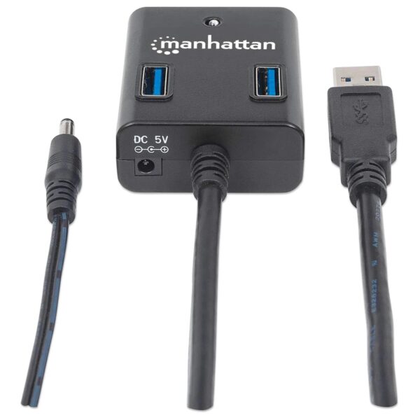 Hub USB x 4 Puertos USB 3.0 Manhattan Energizado - Imagen 3