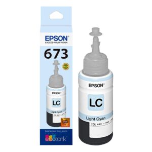 Tinta Botella Epson 673 Cyan Claro T673520