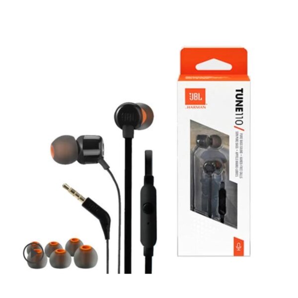 Audifonos JBL Tune T110 In Ear Negro