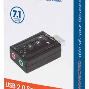 Adaptador USB2.0 a Tarjeta de Audio 7.1 Manhattan