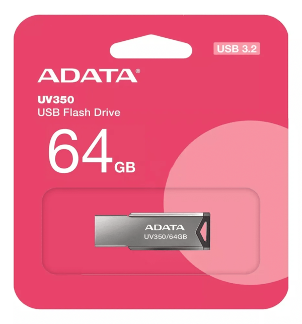 Pendrive 64GB Adata Metalico UV350 USB 3.2 - Imagen 2