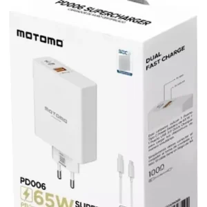 Cargador de Pared Motomo PD006  65W Dual Port