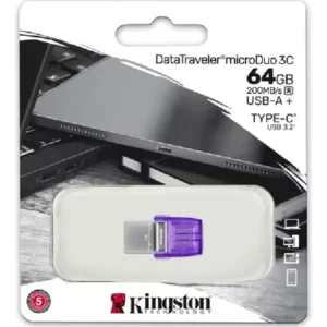 Pendrive 64GB Kingston DataTraveler MicroDuo USB 3.2 USB-C Purpura